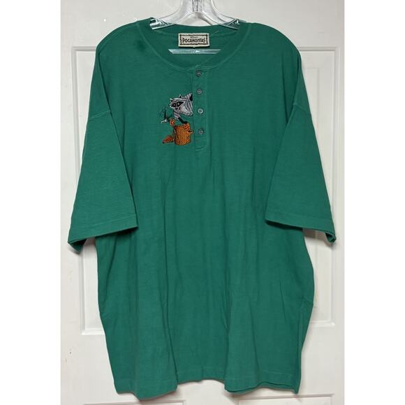 VTG 90s Disney Store Pocahontas Embroidered Characters Shirt Oversized L / XL - Picture 1 of 8